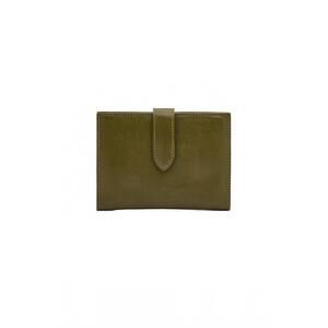 NEW IL BISONTE women's archivo medium wallet in olive